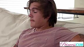 haley spades convinces stepbro to role play with her shaved pussy