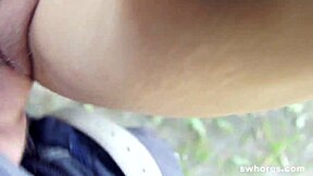 Horny Hooker Sucks And Fucks Outdoors For Some Cash