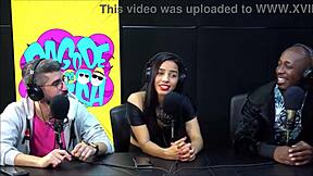 brazilian morena with boyfriend talking dirty