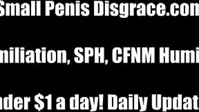 i hope that tiny little thing isn't your cock, sph with femdom bdsm and masturbation in pov
