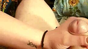 Kandy Kane shows off her chubby amateur body in homemade blowjob and deepthroat action as a fat housewife