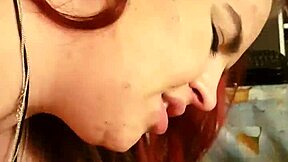 Kandy Kane shows off her chubby amateur body in homemade blowjob and deepthroat action as a fat housewife