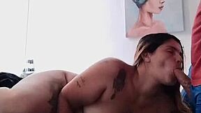 i'll suck the pussy full of husband's cum bareback