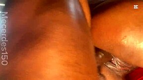 intriguing daisy's wet shaved pussy spreads for ebony bodybuilder cock in bathroom