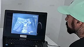 Cuckold Takes Wife To Gynecologist For Ultrasound, Humiliating Contrast