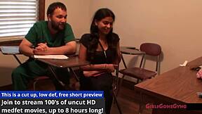 tampa university entrance physical hints at petite latina yesenia sparkles in shower backstage