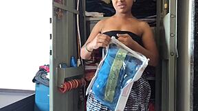 Desi maid seduced by master during cleaning