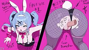 cartoon rabbit hole cum assfucking