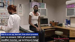 jewel invites you to examine her hooters in this tanned patient scene