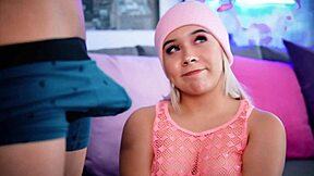 Colombian Blonde Loves Sucking Her Stepbrothers Cock Live