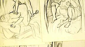 The collection showcased vintage erotic art from antique periods with retro charm