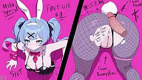 cartoon rabbit hole cum assfucking