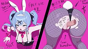 cartoon rabbit hole cum assfucking