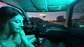 Petite Whore Flashes Tits And Rides Cowgirl In Public Outdoor Sex With Cum In Mouth During Couple Roleplay