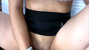 Petite latina reaches orgasm after school missionary