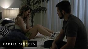 I am the rebellious stepdaughter who seduces her stepbrother to show him how breaking rules feels better.