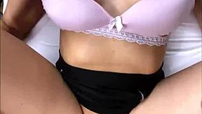 Petite latina reaches orgasm after school missionary