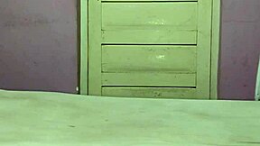 in this homemade scene, a hot young brunette gives a solo handjob to a big cock.