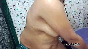 hot indian wife bathing in bath