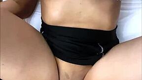 Petite latina reaches orgasm after school missionary