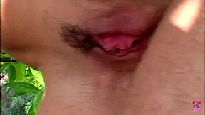 Pretty Brunette In Lingerie Gets Outdoor Missionary Fuck With Big Dick!