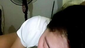 Unfaithful blonde housewife satisfies other men with blowjobs behind husband's back.