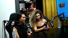 Daniely Patricia Red Kisses During Podcast Interview Leaving Ruan Speechless With Dirty Talk