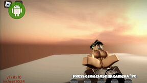 Roblox whore shows off her big ass in hardcore sex scenes with multiple partners