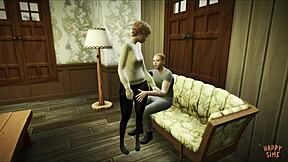 Stepmother Sleeps While Horny Stepson Approaches In Happy Sims Ep 1