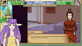 Avatar Four Elements Trainer Part 48: Licking Azula's Pussy