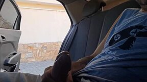 Risky Masturbation Inside Car In Public For Hot One