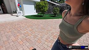 realtor slimthick vic flirts hard at work, leading to sex