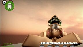 Roblox whore shows off her big ass in hardcore sex scenes with multiple partners