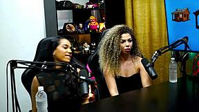 Daniely Patricia Red Kisses During Podcast Interview Leaving Ruan Speechless With Dirty Talk