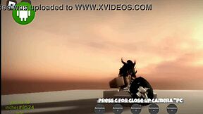 Roblox whore shows off her big ass in hardcore sex scenes with multiple partners