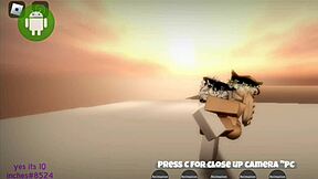 Roblox whore shows off her big ass in hardcore sex scenes with multiple partners