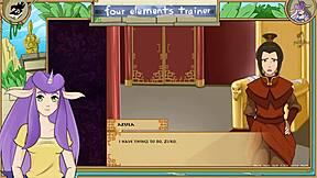 Avatar Four Elements Trainer Part 48: Licking Azula's Pussy