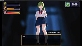 Femuzero Green Haired Girl Facesitting Her Submissive Partner