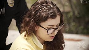 i give blowjob to my officer step-daddy leana lovings at work