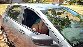 Wife gets caught masturbating in beach parking car