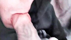 Beautiful Tattooed Cuck's Intriguing Self-Sucking Autofellatio