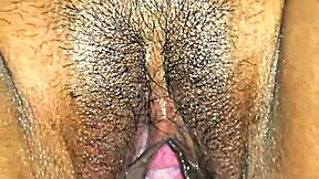 Sexy latina milf close up with cum on body