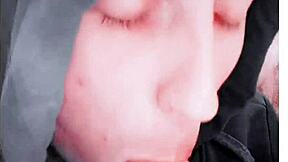 Beautiful Tattooed Cuck's Intriguing Self-Sucking Autofellatio