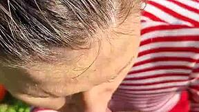 Fucked the Wet Girl in Her Little 18+ Slobbery Mouth on Hot Summer Day