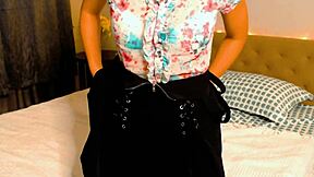 this young asian girl in a cute cosplay outfit