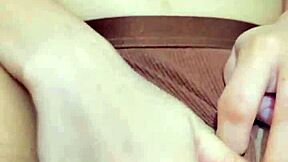 Homemade video of curvy asian stepdaughter masturbating to orgasm