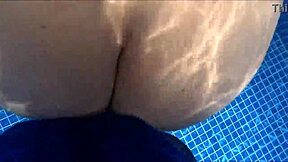 Milf Big Ass Fucked In Pool Prefers Monster Cock Over Food.