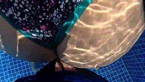 Milf Big Ass Fucked In Pool Prefers Monster Cock Over Food.