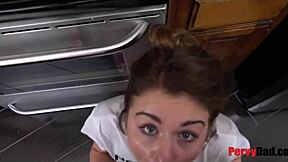 rosalyn sphinx sucks step daddy's balls