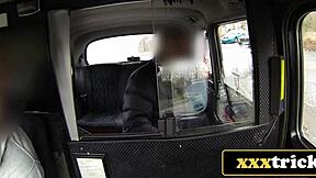 taxi breakdown turns into hardcore foursome with two busty british milfs